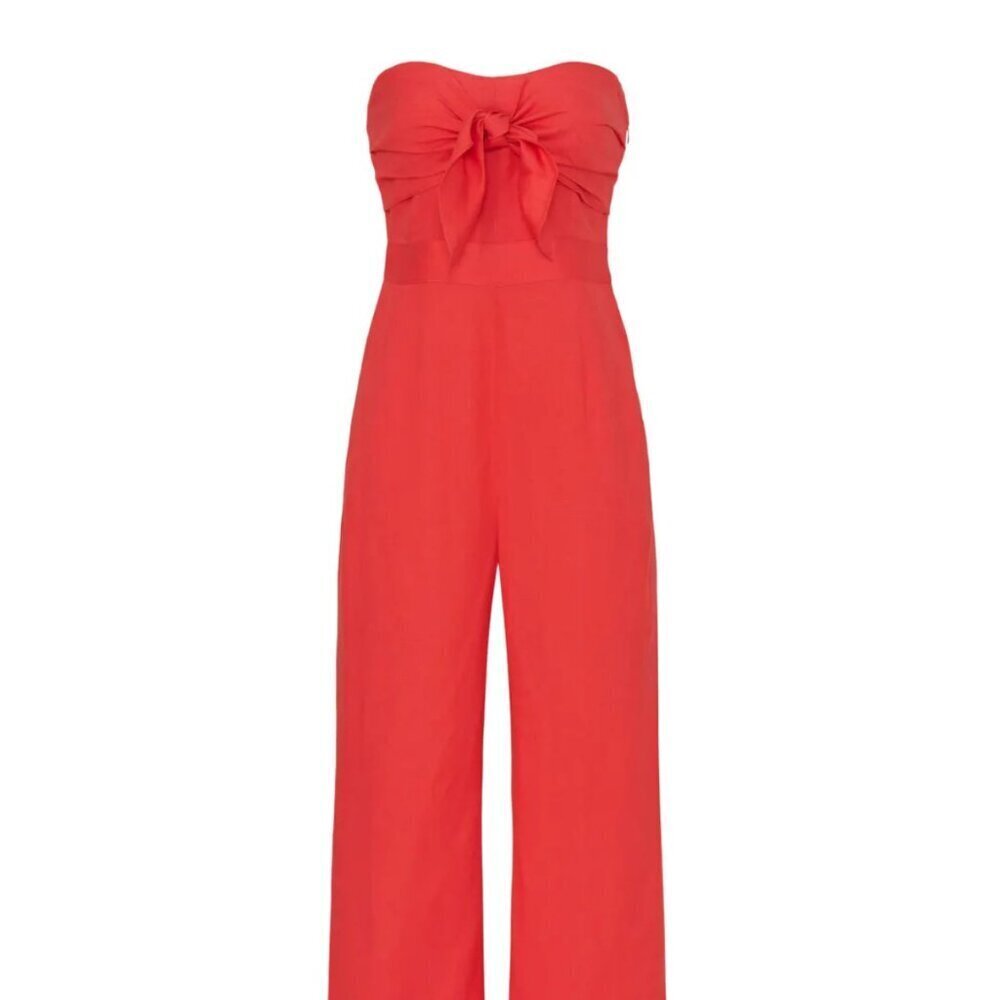 Derek Lam 10 Crosby Rent The Runway Red Strapless Jumpsuit Women's size 38 / 2